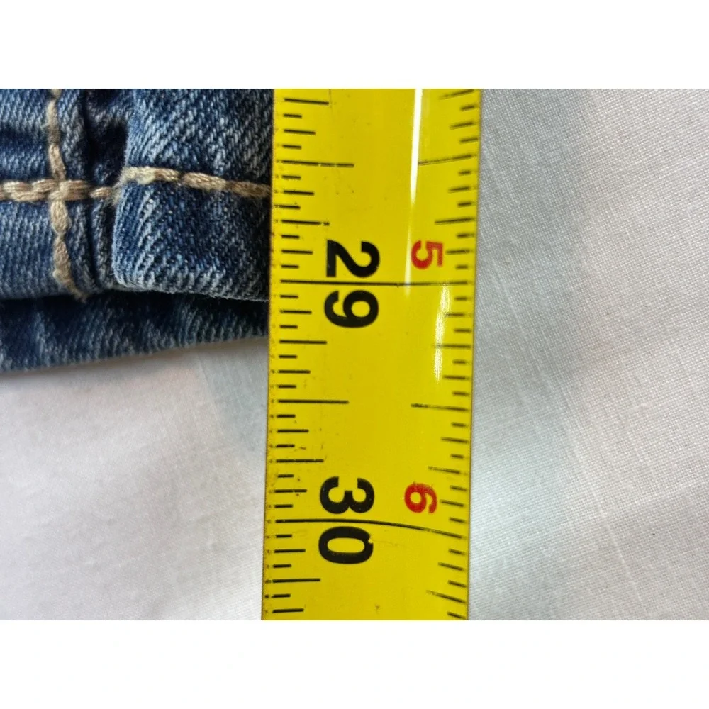 Axel Brand Relaxed Straight Leg Jeans Mens 34x30 Medium Wash Distressed Denim